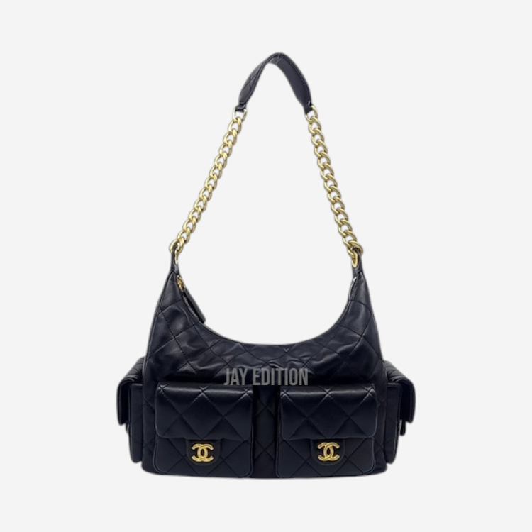 샤넬 포켓 호보 숄더백