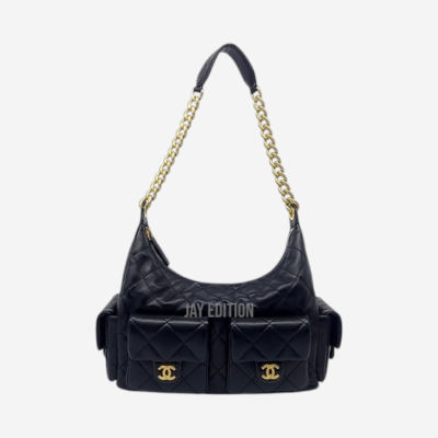 샤넬 포켓 호보 숄더백